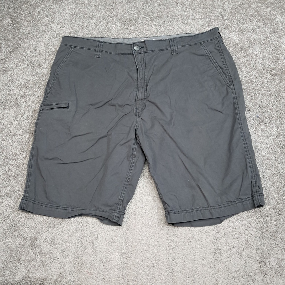 Signature by Levi Strauss Gold Mens Utility Shorts Grey Charcoal Size 44 7721
